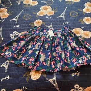 Unique Vintage Dinosaur Print Skirt